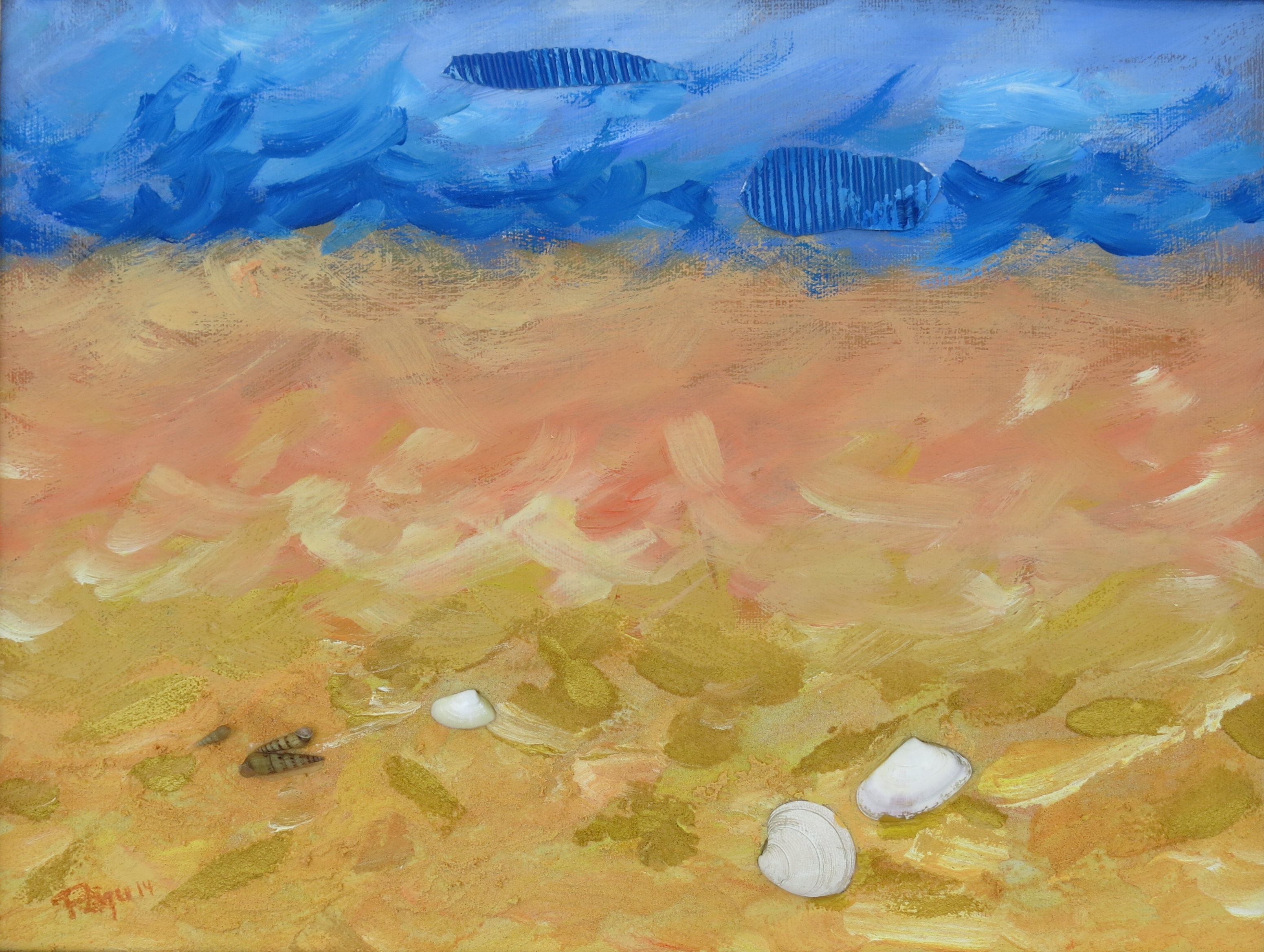 Goldstrand 14 30x40 Regula Frei Atelier Farbspur